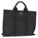 HERMES Her Line PM Backpack Canvas Gray Silver Auth 129003-1