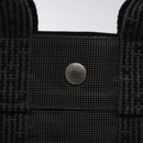 HERMES Her Line PM Backpack Canvas Gray Silver Auth 129003-14