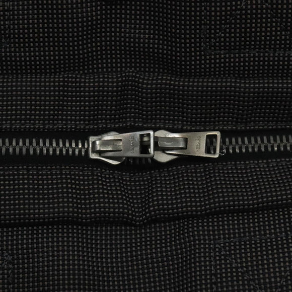 HERMES Her Line PM Backpack Canvas Gray Silver Auth 129003