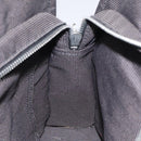HERMES Her Line PM Backpack Canvas Gray Silver Auth 129003-18