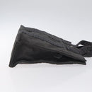 HERMES Her Line PM Backpack Canvas Gray Silver Auth 129003-4