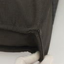 HERMES Her Line MM Hand Bag Canvas Gray Auth 129004-14