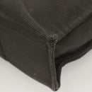 HERMES Her Line MM Hand Bag Canvas Gray Auth 129004-15