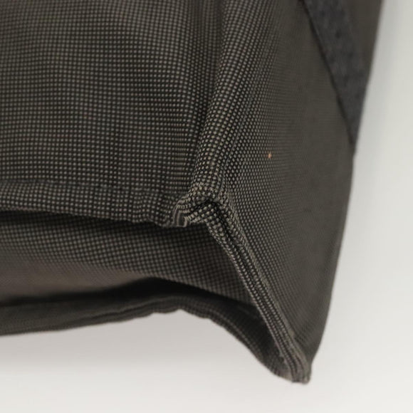 HERMES Her Line MM Hand Bag Canvas Gray Auth 129004