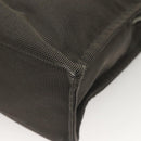 HERMES Her Line MM Hand Bag Canvas Gray Auth 129004-9