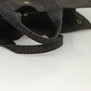 HERMES Her Line MM Hand Bag Canvas Gray Auth 129004-7