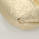 BALLY Shoulder Bag Leather Champagne Gold Auth 129006-14