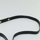 BALLY Hand Bag Suede Leather 2way Blue Gold Auth 129007-14