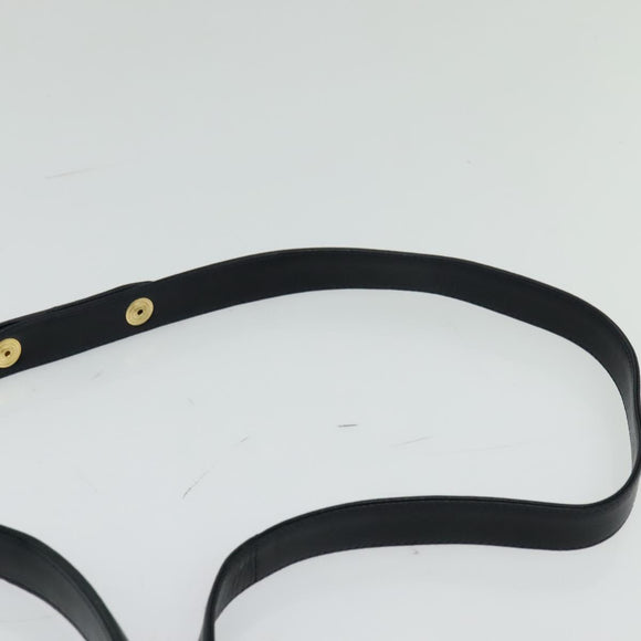 BALLY Hand Bag Suede Leather 2way Blue Gold Auth 129007