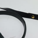 BALLY Hand Bag Suede Leather 2way Blue Gold Auth 129007-8