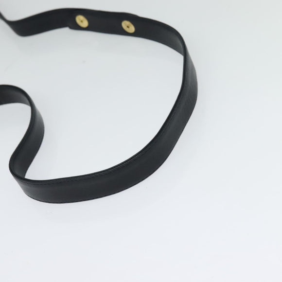 BALLY Hand Bag Suede Leather 2way Blue Gold Auth 129007