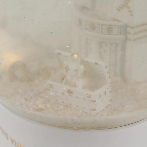 LOUIS VUITTON Vivienne Snow Globe VIP Only Clear White LV Auth 129009M