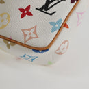 LOUIS VUITTON Multicolor Pochette Accessoires Pouch White M92649 LV Auth 129011V-17