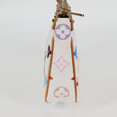 LOUIS VUITTON Multicolor Pochette Accessoires Pouch White M92649 LV Auth 129011V-4