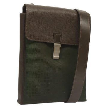 LOUIS VUITTON Taiga Saratov PM Shoulder Bag Grizzly M30898 LV Auth 129021