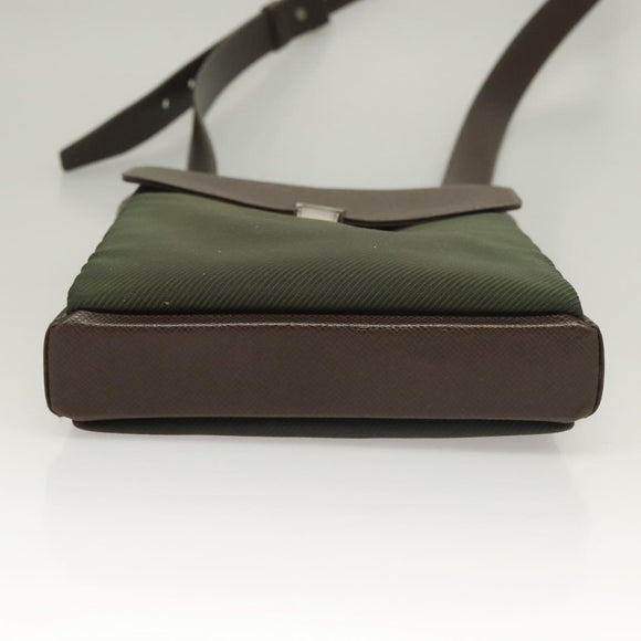 LOUIS VUITTON Taiga Saratov PM Shoulder Bag Grizzly M30898 LV Auth 129021