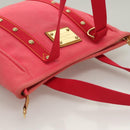 LOUIS VUITTON Antigua Cabas MM Tote Bag Pink M40085 LV Auth 129032-6