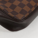 LOUIS VUITTON Damier Ebene Trousse Makeup Pouch N51982 LV Auth 129046V-14