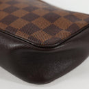 LOUIS VUITTON Damier Ebene Trousse Makeup Pouch N51982 LV Auth 129046V-17