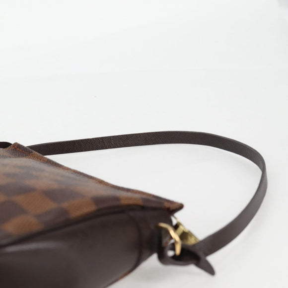 LOUIS VUITTON Damier Ebene Trousse Makeup Pouch N51982 LV Auth 129046V