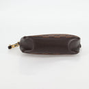 LOUIS VUITTON Damier Ebene Trousse Makeup Pouch N51982 LV Auth 129046V-5