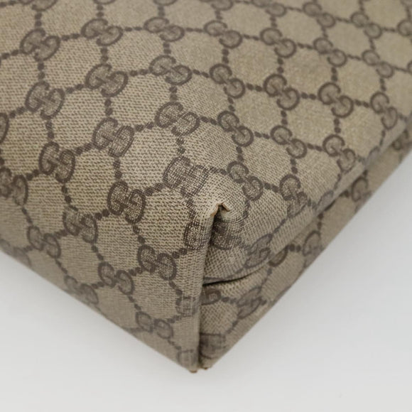 GUCCI GG Supreme Web Sherry Line Tote Bag PVC Beige Red 40 02 003 Auth 129047