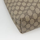 GUCCI GG Supreme Web Sherry Line Tote Bag PVC Beige Red 40 02 003 Auth 129047-16