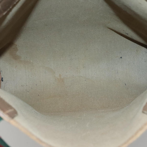 GUCCI GG Supreme Web Sherry Line Tote Bag PVC Beige Red 40 02 003 Auth 129047