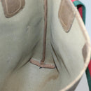 GUCCI GG Supreme Web Sherry Line Tote Bag PVC Beige Red 40 02 003 Auth 129047-19