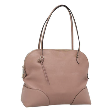 GUCCI Brie Shoulder Bag Leather Gold Pink 323673 Auth 129062