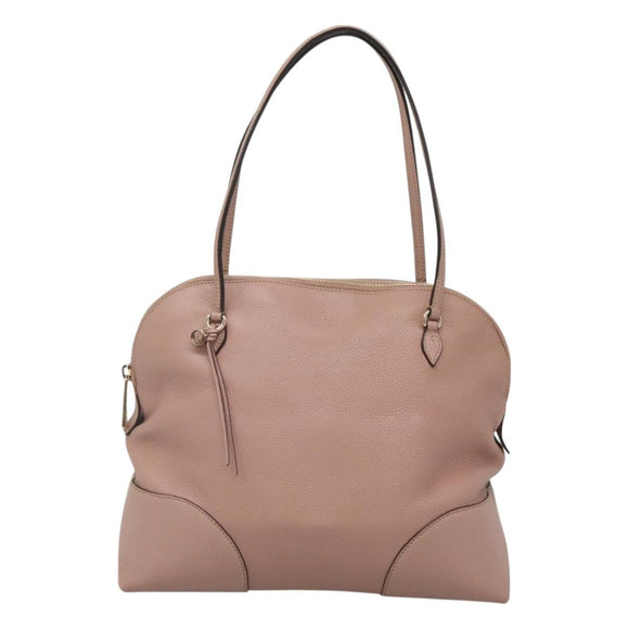 GUCCI Brie Shoulder Bag Leather Gold Pink 323673 Auth 129062