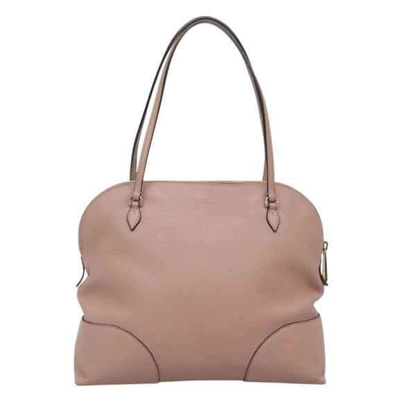 GUCCI Brie Shoulder Bag Leather Gold Pink 323673 Auth 129062