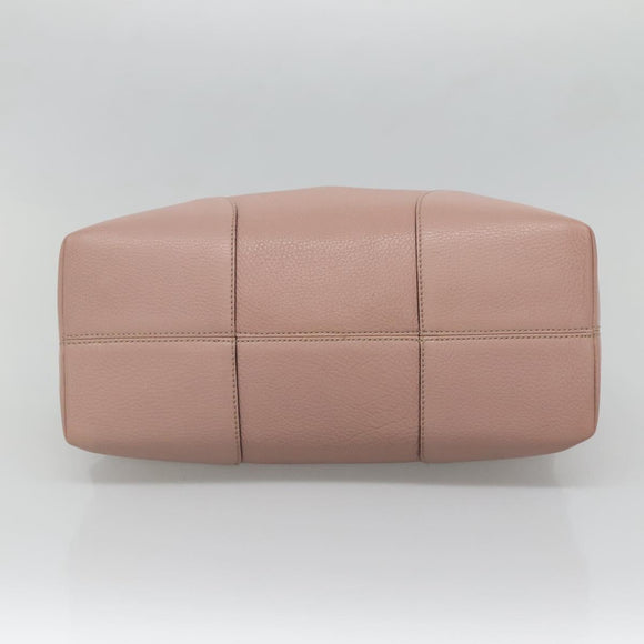 GUCCI Brie Shoulder Bag Leather Gold Pink 323673 Auth 129062