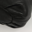 MCM Vicetos Logogram Hand Bag Leather 2way Black Auth 129065-14