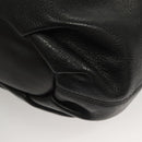 MCM Vicetos Logogram Hand Bag Leather 2way Black Auth 129065-16