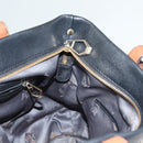 MCM Vicetos Logogram Hand Bag Leather 2way Black Auth 129065-18