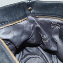 MCM Vicetos Logogram Hand Bag Leather 2way Black Auth 129065-19