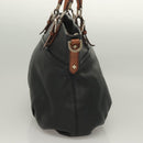 MCM Vicetos Logogram Hand Bag Leather 2way Black Auth 129065-4