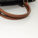 MCM Vicetos Logogram Hand Bag Leather 2way Black Auth 129065-7