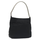 PRADA Shoulder Bag Nylon Black Silver Auth 129067-1