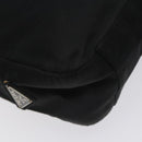 PRADA Shoulder Bag Nylon Black Silver Auth 129067-14