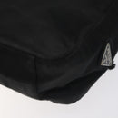 PRADA Shoulder Bag Nylon Black Silver Auth 129067-15