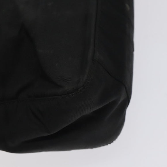 PRADA Shoulder Bag Nylon Black Silver Auth 129067