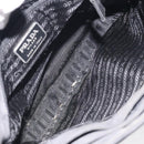 PRADA Shoulder Bag Nylon Black Silver Auth 129067-11