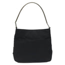 PRADA Shoulder Bag Nylon Black Silver Auth 129067-13