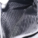 PRADA Shoulder Bag Nylon Black Silver Auth 129067-21