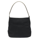 PRADA Shoulder Bag Nylon Black Silver Auth 129067-2