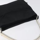 PRADA Shoulder Bag Nylon Black Silver Auth 129067-6
