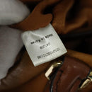 MCM Hand Bag Leather 2way Brown Gold Auth 129082-20