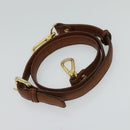 MCM Hand Bag Leather 2way Brown Gold Auth 129082-21